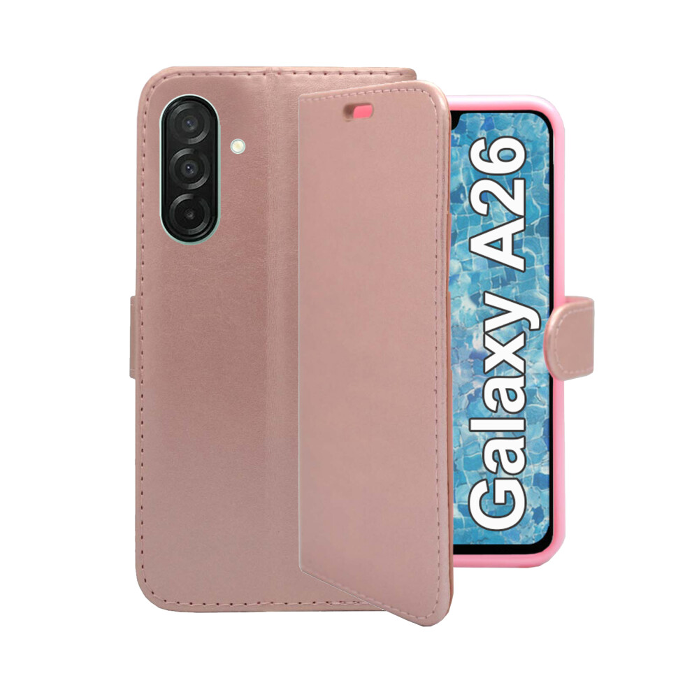 (Rose ) For Samsung Galaxy A26 Wallet Flip Pu Leather Case Gold 3477741743584