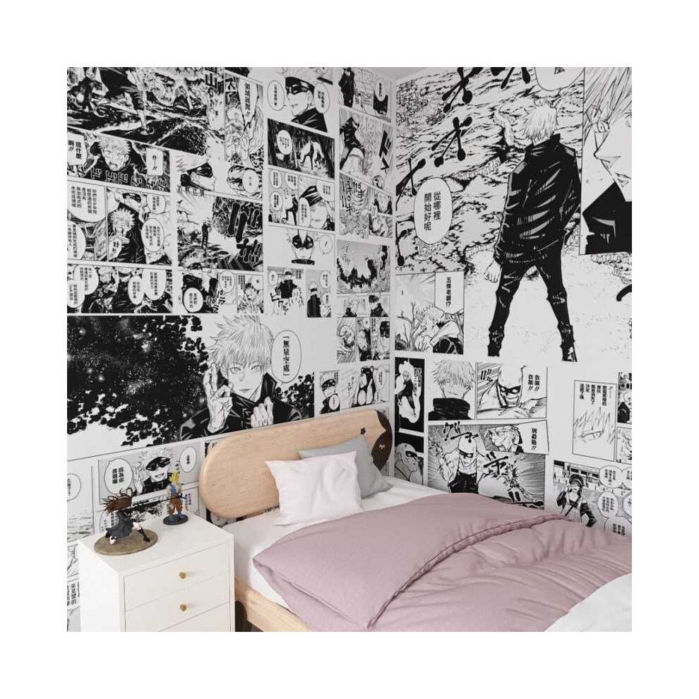 (Jujutsu Kaisen, 100 Papers) Anime Popular Japanese Selfadhesive Wall Stickers Wallpaper Decoration Room