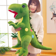 (Green, 60cm) Plush Dinosaur Toy Stuffed Doll Kids Birthday Gift Decoration Collectors Home