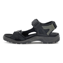ECCO Men's Yucatan Sport Sandal Black/Mole/Black Oil Nubuck 8-8.5