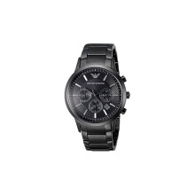 Emporio Armani AR2453 Men's Chronograph Watch - New with Tags, Stainless Steel, 43mm, Black