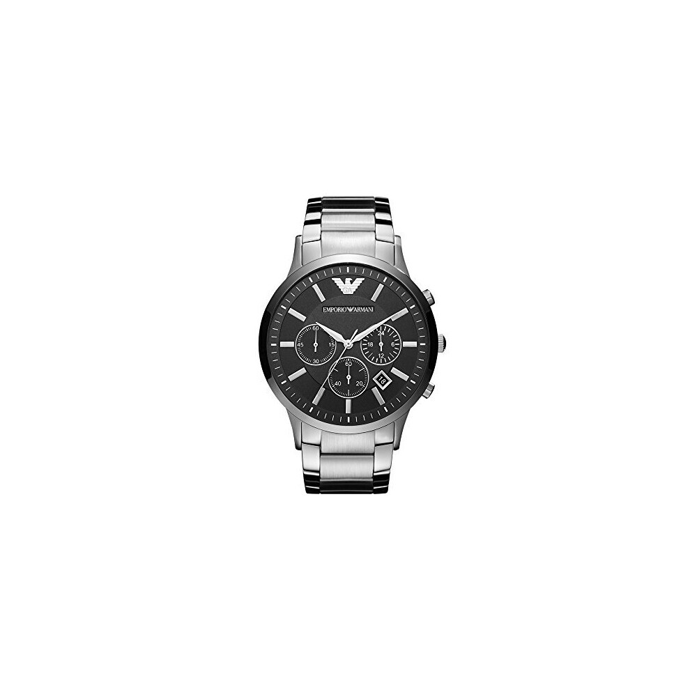 Armani Emporio Mens Ar2460 Dress Silver Watch