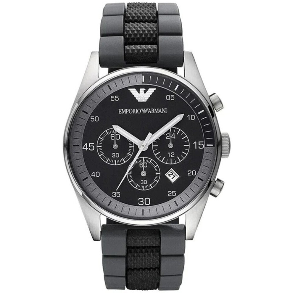 Armani Emporio Ar5866 Men's Sportivo Watch Black