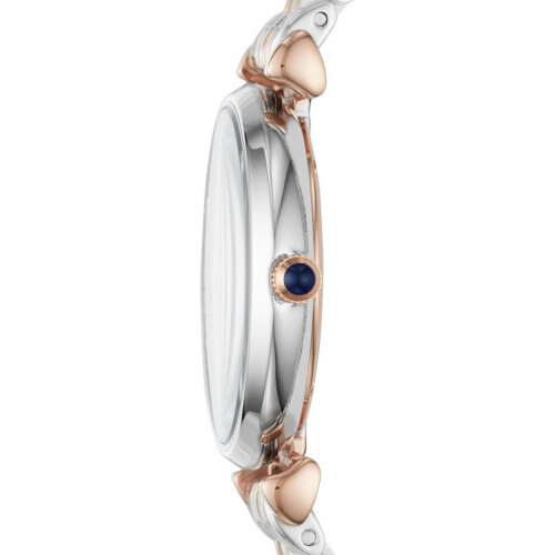 Armani ARMANI AR11092 WOMENS WATCH SILVER GOLD STRAP BLUE DIAL SILVER CASE 2