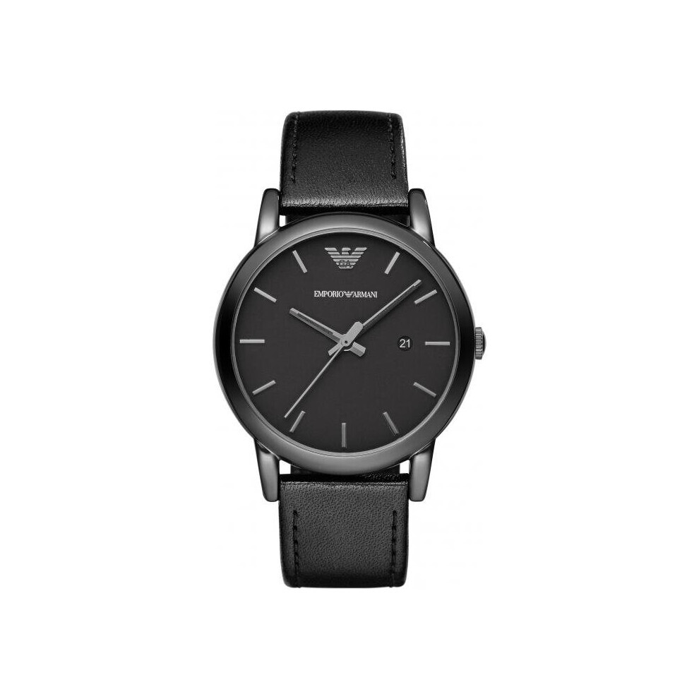 Emporio Armani AR1732 Watch Black Leather Man