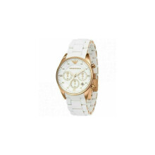 Emporio Armani Sportivo Ladies WatchChronographRose Gold White SiliconeAR5920
