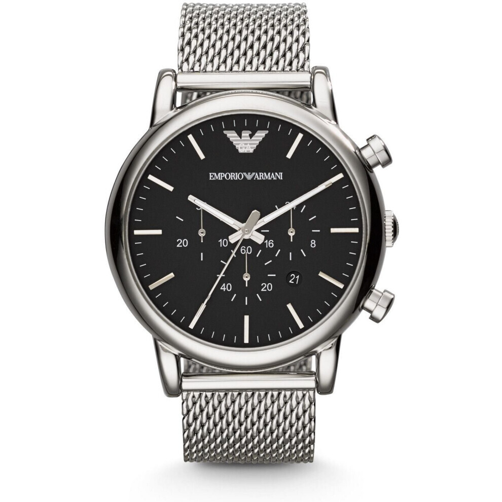 NEW EMPORIO ARMANI AR1808 MEN'S GENUINE LARGE WATCH UK SELLER WARRANTY