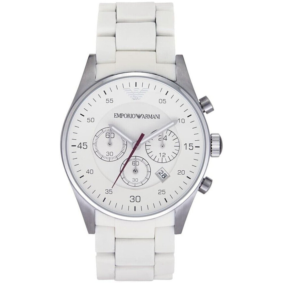 Armani Emporio Ar5859 Men's Watch Tazio White