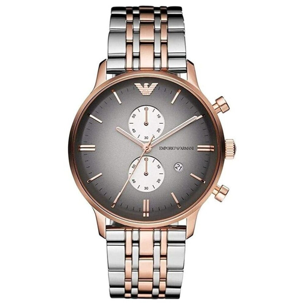Armani Emporio Ar1721 Men's Gianni Watch Two Tone