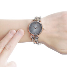 Emporio Armani AR1725 Gianni T-Bar Two Tone Grey Women's Watch