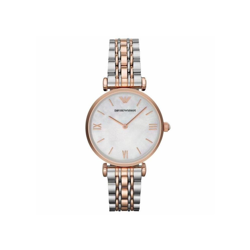 Armani Emporio Ar1683 Classic Mother Of Pearl Dial Ladies Watch White