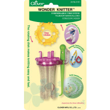 CLOVER 3101 Wonder Knitter Pink 8.8"" Height x 5"" Length x 1.8"" Width