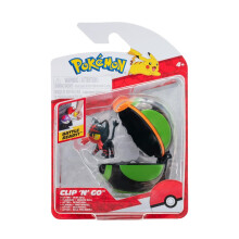 Pokemon Clip 'N' Go Litten Battle Figure And Dusk Ball Accessory