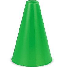 Grüner Kunststoff-Megafon (21 cm x 15 cm) - 1 Stk - Umweltfreundlich & leicht - Ideal für Sportevents, Partys & Cheerleading