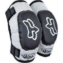 Chr nic laktov Fox Racing PeeWee Titan Motokrosov , cierno-strieborn , velkost M/L