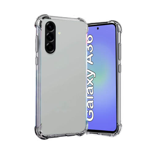 (Clear) For Samsung Galaxy A36 Silicone Gel Phone Case