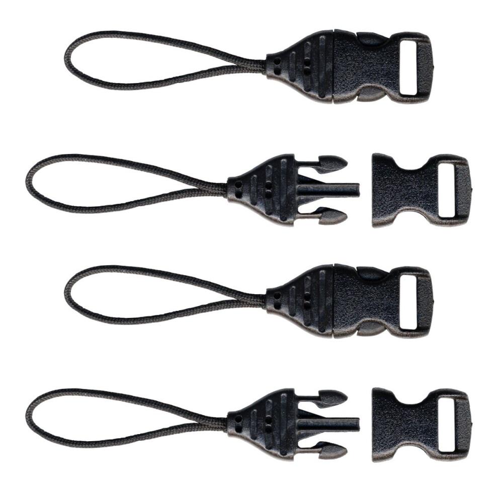 Op/Tech Usa 1301082 Mini Qd Loops - 1.5Mm - System Connectors (Black) - Set For Cameras Cell Phones & Binoculars Black 711554130821