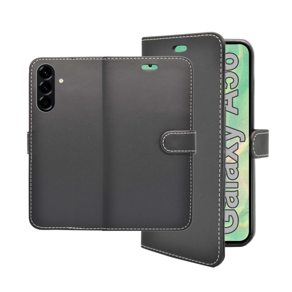 (Black) For Samsung Galaxy A56 Wallet Flip Cover Case