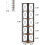 Tribesigns Tribesigns Bookcase 6 Tier Corner Shelf, 180 cm High Rustic Corner Bookshelf 6