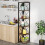 Tribesigns Tribesigns Bookcase 6 Tier Corner Shelf, 180 cm High Rustic Corner Bookshelf 3