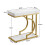 Tribesigns Table d'appoint Tribesigns Table d'appoint étroite Table d'appoint en or blanc en forme de C 5