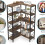 Tribesigns Tribesigns Corner Shelf Bookcase, 5 Tier Corner Bookshelf, Storage Shelf 6