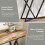 Tribesigns Tribesigns Console Table 140cm Console Table, Wooden Entryway Table with Unique Metal Base 4