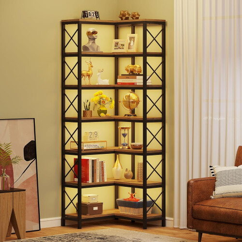 Tribesigns Tribesigns Bookshelf, Freestanding Shelf, Large Corner Shelf, Storage Shelf, Stable, Easy Assembly 1