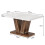 Tribesigns Tribesigns dining table kitchen table for 4-6 people, 120cm kitchen table with heavy base 6
