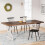 Tribesigns Dining table Rectangular dining room table, kitchen table, 160 x 80 x 75 cm, kitchen 2