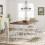 Tribesigns Dining table Rectangular dining room table, kitchen table, 160 x 80 x 75 cm, kitchen 5