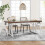 Tribesigns Dining table Rectangular dining room table, kitchen table, 160 x 80 x 75 cm, kitchen 4
