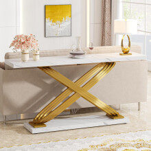 Tribesigns Consoletafel 140 x 33 x 80 cm Entreetafel, Haltafel voor Woonkamer, Entree