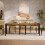 Tribesigns Dining table 200x60cm wooden dining table for 8-10 Industrial rectangular kitchen table 8