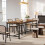 Tribesigns Dining table 200x60cm wooden dining table for 8-10 Industrial rectangular kitchen table 9