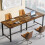 Tribesigns Bureau d'ordinateur Tribesigns 200x60x75cm, table de bureau double PC, bureau double industriel 2