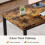Tribesigns Bureau d'ordinateur Tribesigns 200x60x75cm, table de bureau double PC, bureau double industriel 6