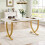 Tribesigns Dining table 160 x 80 cm dining table with metal legs, modern dining room kitchen table 2