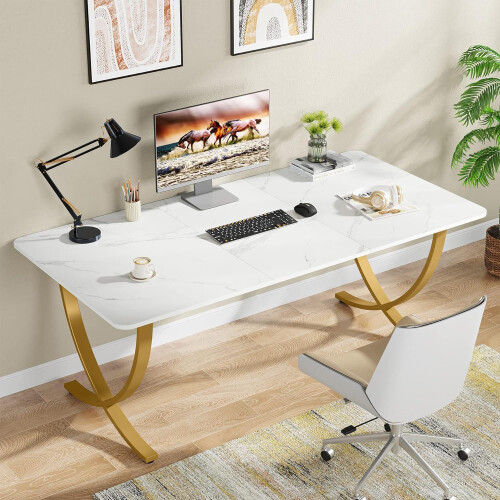 Tribesigns Tribesigns work table 160 x 80 cm desk, computer table, PC table office table for office 1