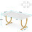 Tribesigns Dining table 160 x 80 cm dining table with metal legs, modern dining room kitchen table 3