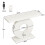 Tribesigns Tribesigns console table with a round, flower-shaped base, 100 x 30 x 79 cm, white 6