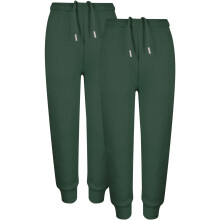 (2-3 Years, Green 2 Pack) Kids Unisex Fleece Jogging Bottoms Trouser