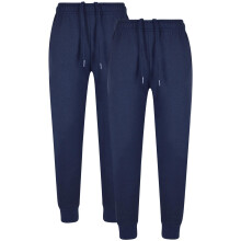 (11-12 Years, Navy 2 Pack) Kids Unisex Fleece Jogging Bottoms Trouser