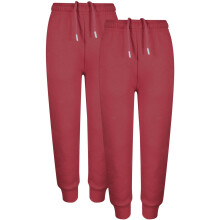 (2-3 Years, Wine 2 Pack) Kids Unisex Fleece Jogging Bottoms Trouser