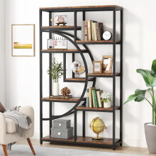 Tribesigns boekenkast roomdivider, staande plank met 9 niveaus, 175 x 95 x 30 cm