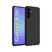(Black) For Samsung Galaxy A56 Silicone Gel Phone Case
