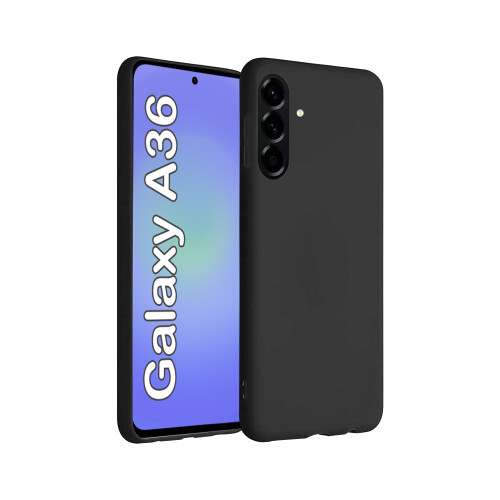(Black) For Samsung Galaxy A56 Silicone Gel Phone Case