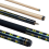 (10mm) Powerglide Pool Cue Skyline 2 Piece 10mm Tip Rubber Grip Butt 1