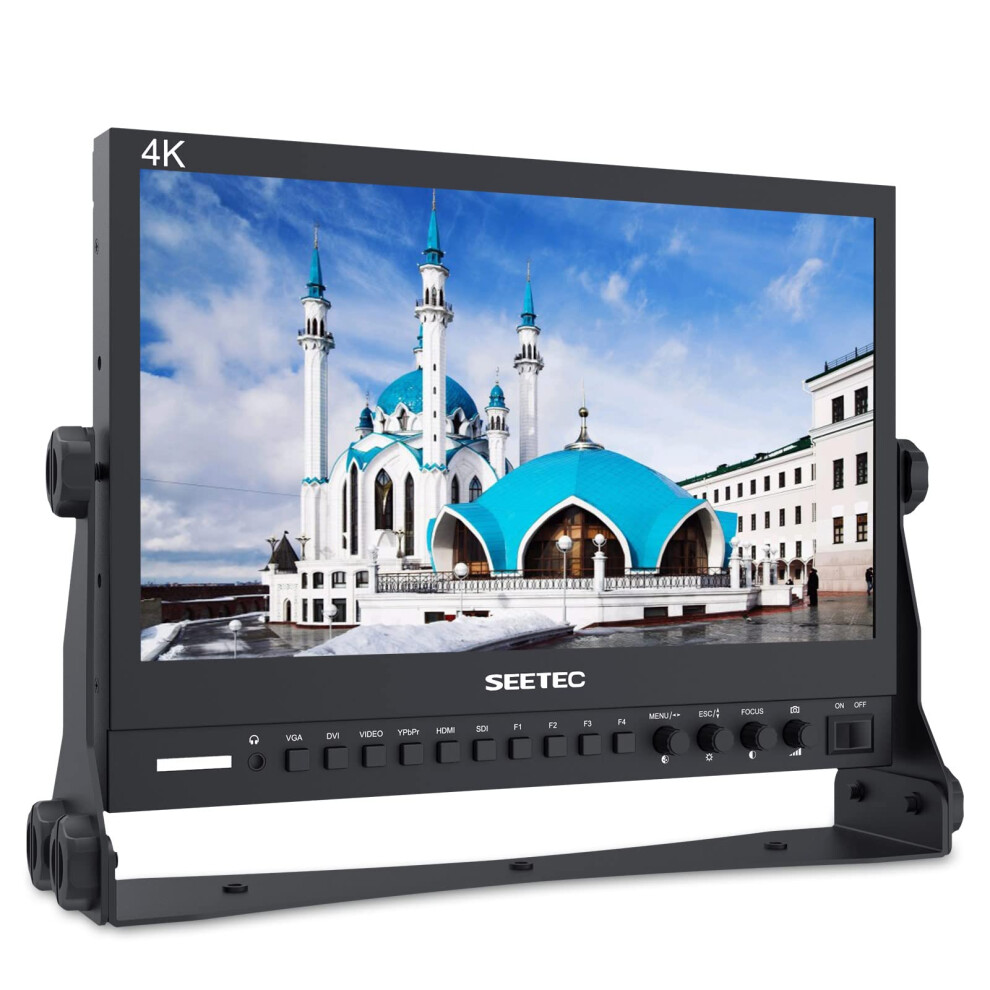 Seetec P133-9Hsd 13.3 Inch Aluminum Design 4K Ips Screen Full Hd 1920?1080 Pro Broadcast Monitor With 3G-Sdi Hdmi Av Ypbpr Professional Lcd Monitor 660061901915