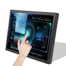 VSDISPLAY Industrial Touch Monitor,19 inch 1280x1024 1000nit TFT Resistive Touch Sensor LCD Screen, HDMI VGA DVI Video Input,Metal shell with Brackets
